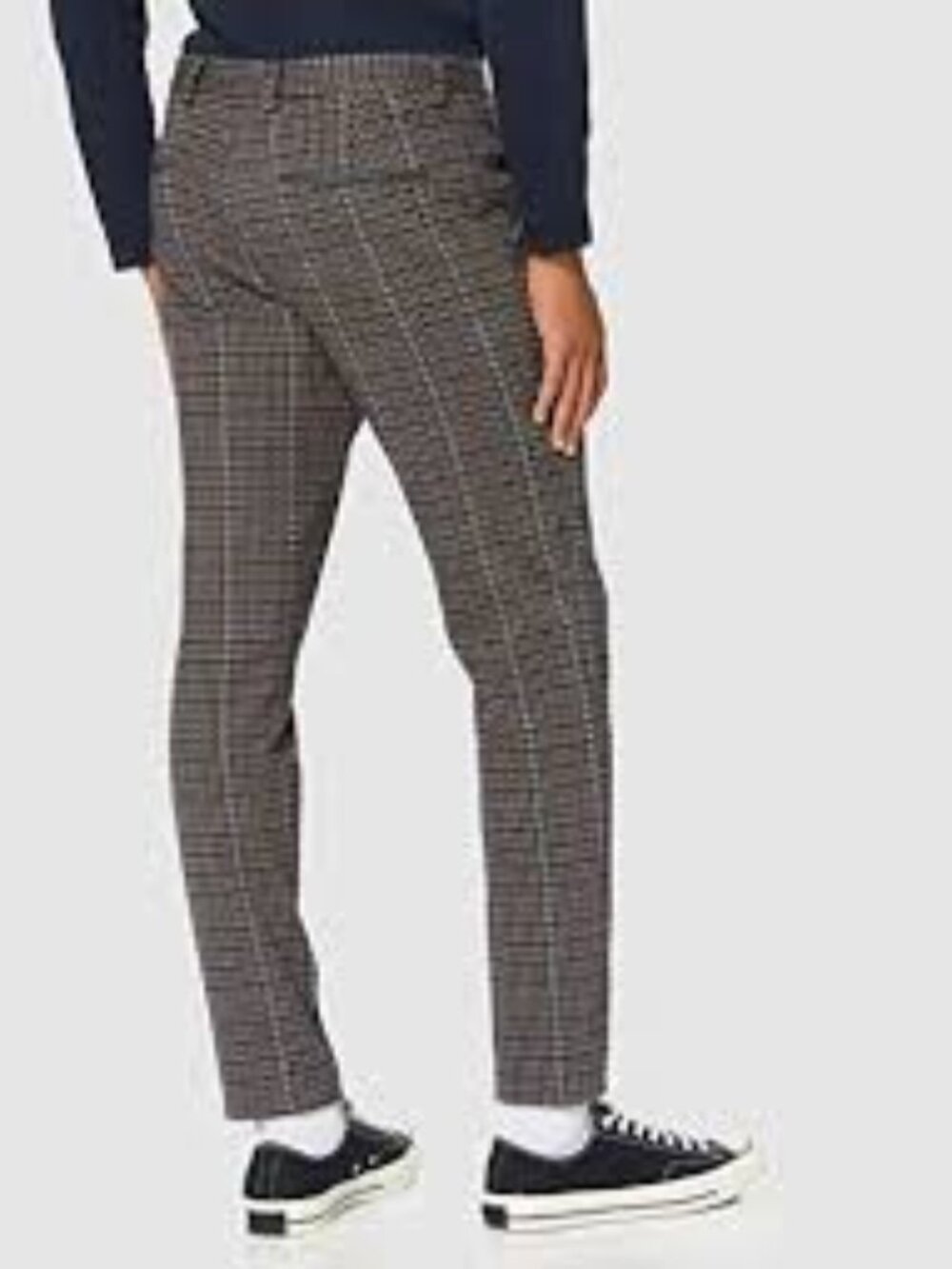 SCOTCH & SODA AMSTERDAM COUTURE MOTT TAPERED ANKLE CROP PANTS PLAID KNIT 30